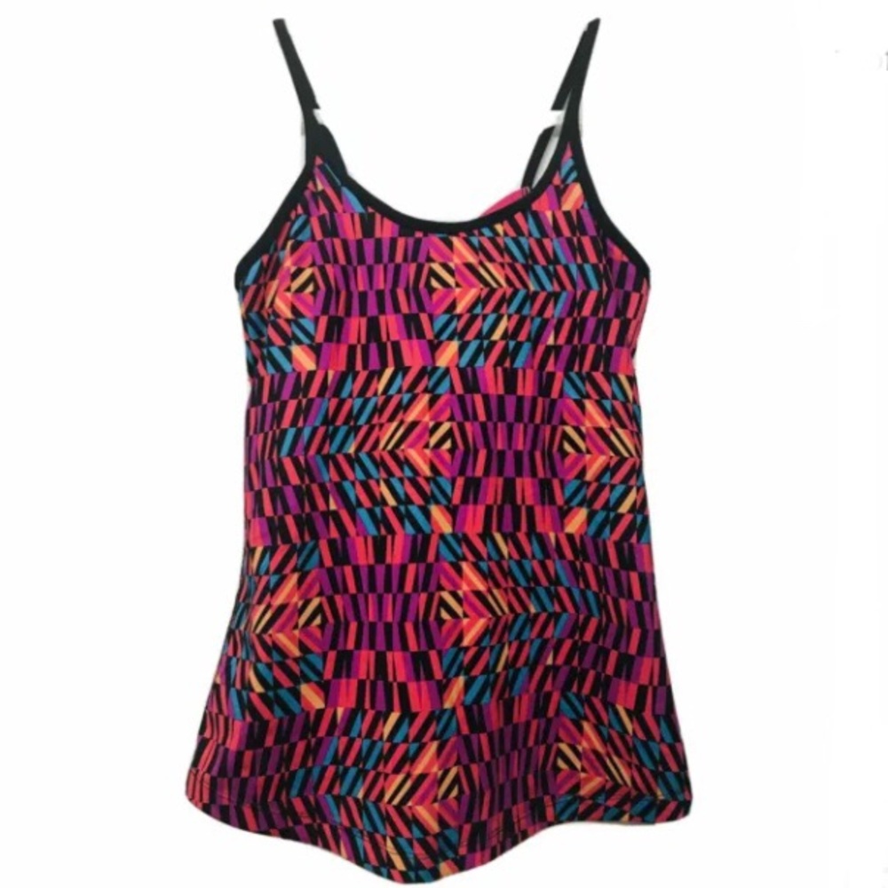 *ASICS Multi Jewel Color Yoga Gym Top Spider Web Detail in Back